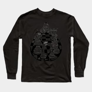 Chess japonese art Long Sleeve T-Shirt